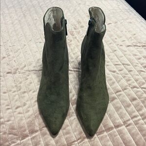 Charles By Charles David Olive Ankle Boots